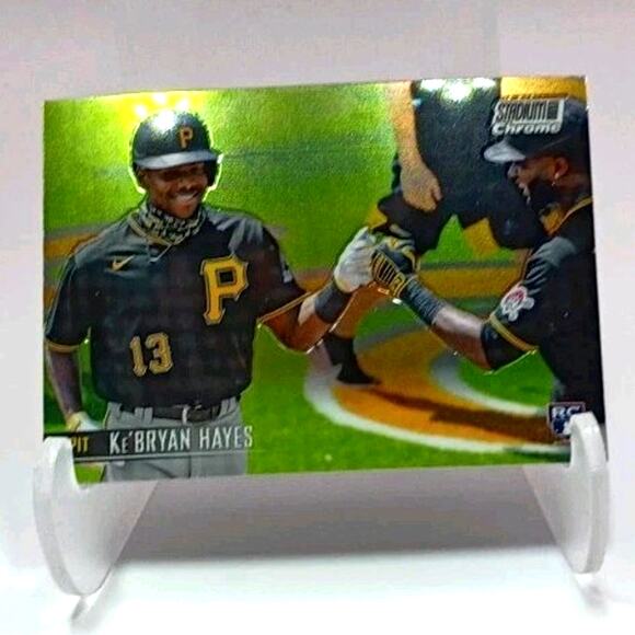 2021 Stadium Club Chrome '91 Design Variations #212 Ke'Bryan Hayes - Picture 1 of 5